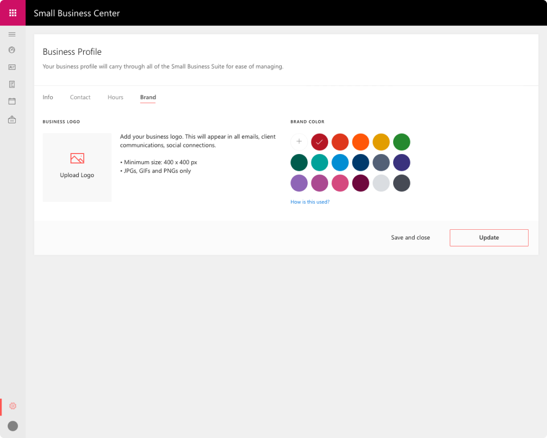 Editing customer contact details in Business Center